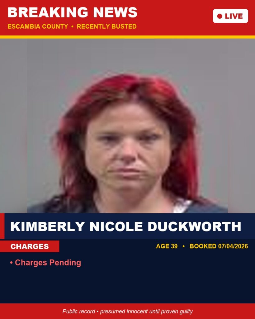 Arrest report - Kimberly Nicole Duckworth
