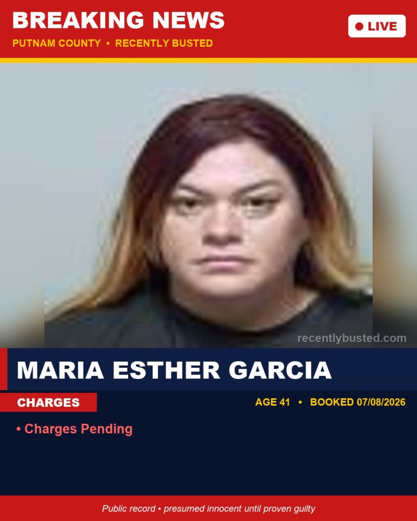 Arrest report - Maria Esther Garcia