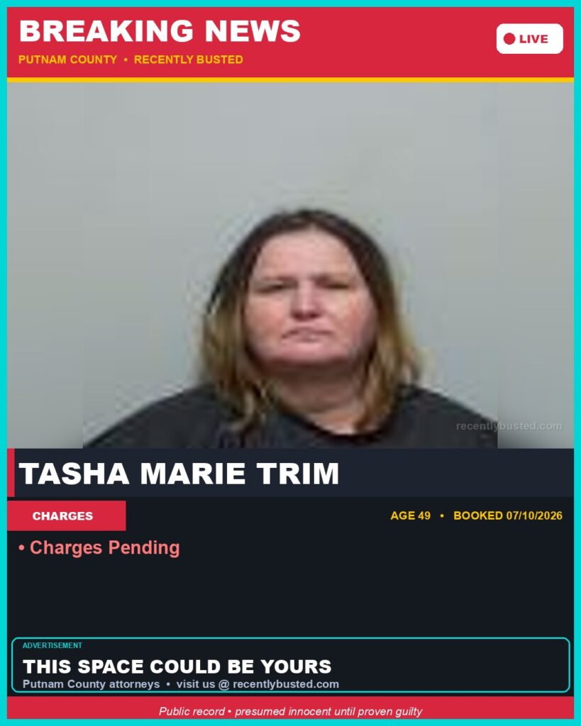 Arrest report - Tasha Marie Trim