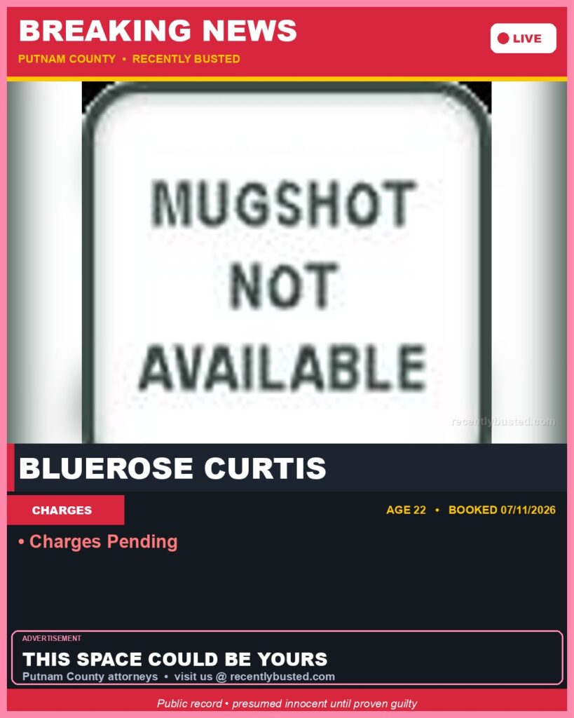 Arrest report - Bluerose Curtis