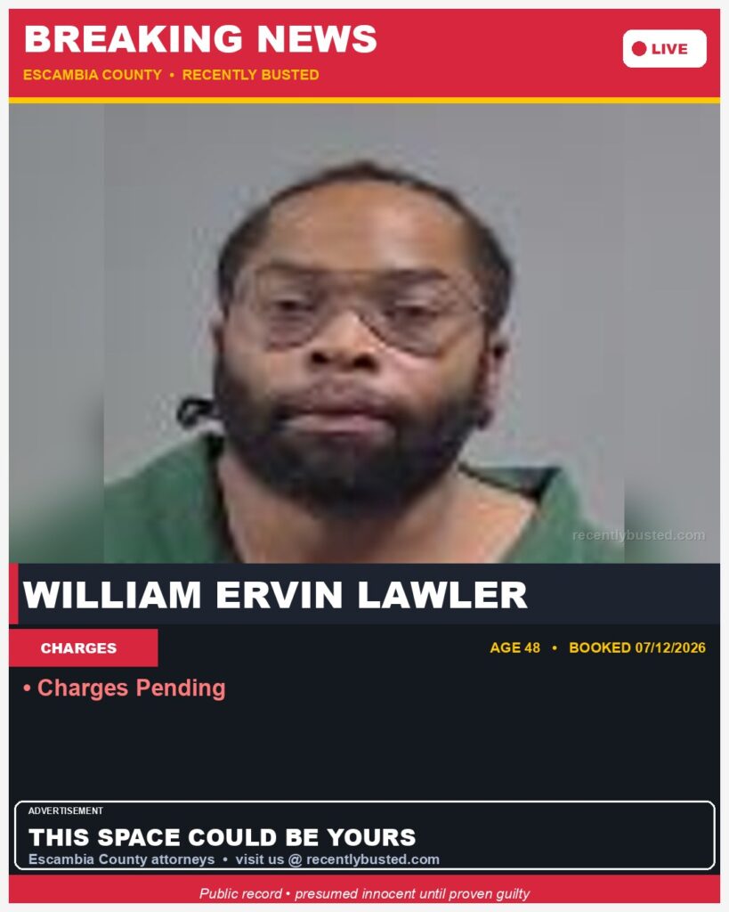 Arrest report - William Ervin Lawler