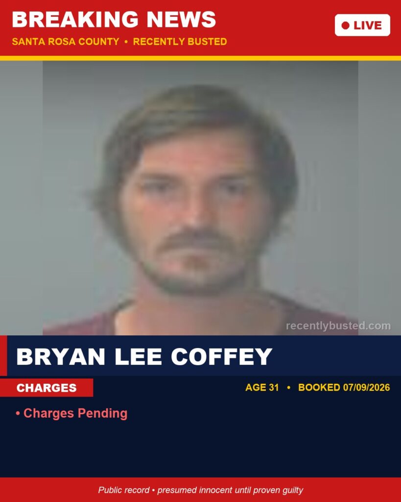 Arrest report - Bryan Lee Coffey
