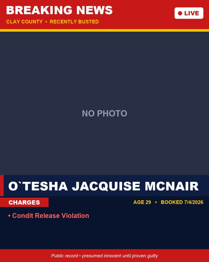 Arrest report - O`TESHA JACQUISE MCNAIR