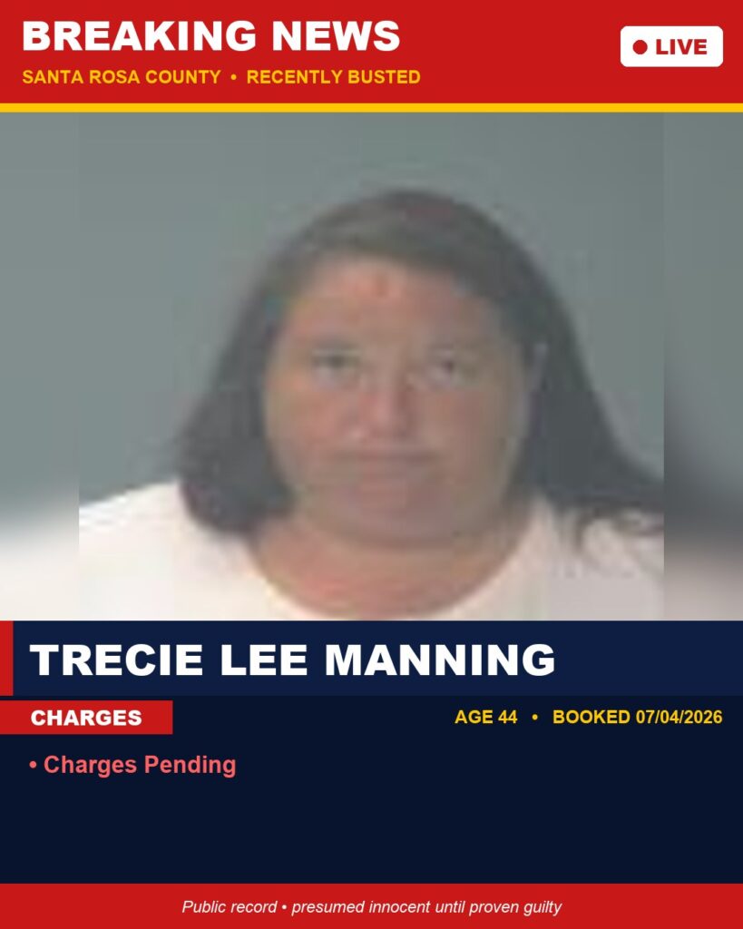 Arrest report - Trecie Lee Manning