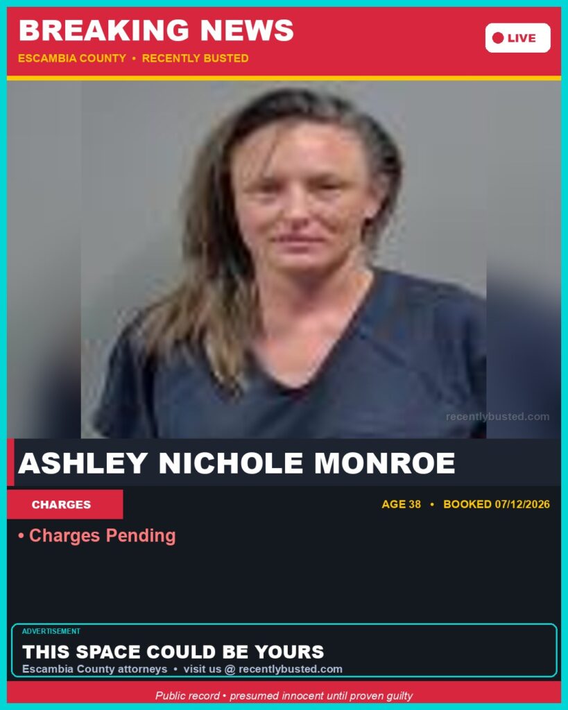 Arrest report - Ashley Nichole Monroe