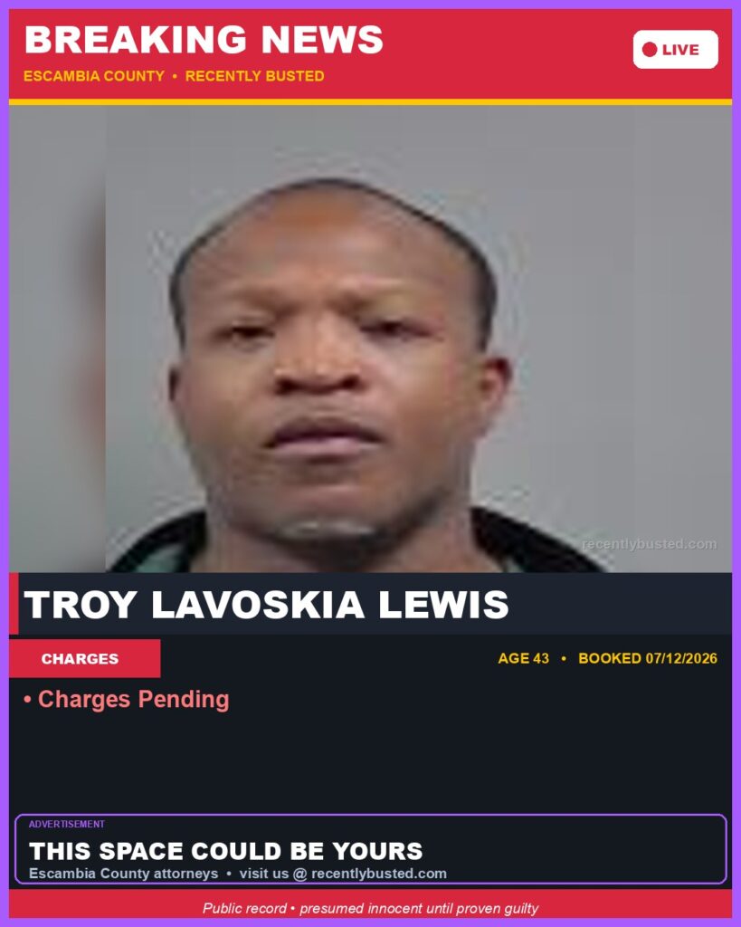 Arrest report - Troy Lavoskia Lewis