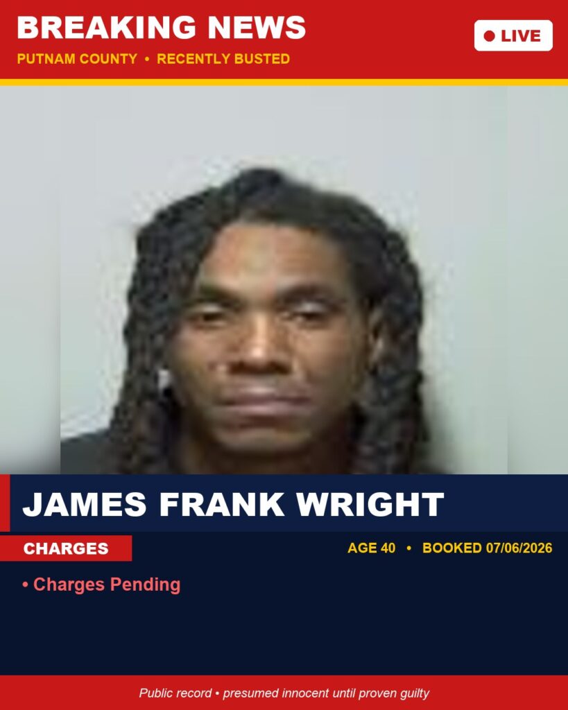 Arrest report - James Frank Wright