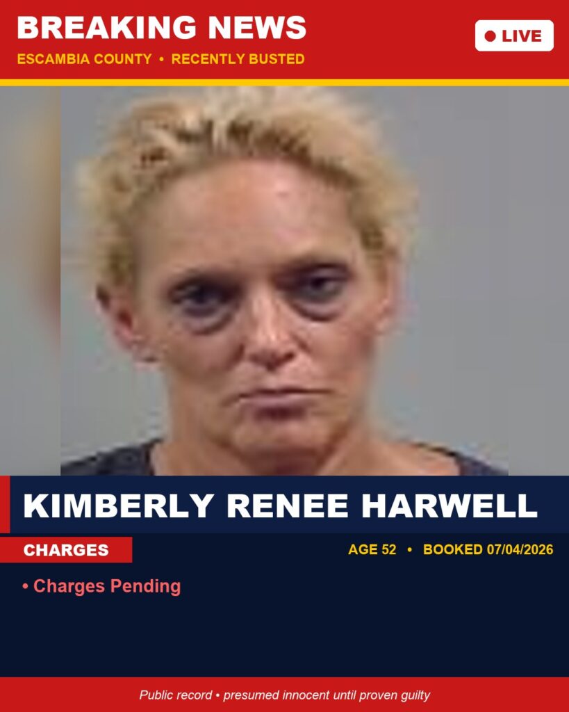 Arrest report - Kimberly Renee Harwell