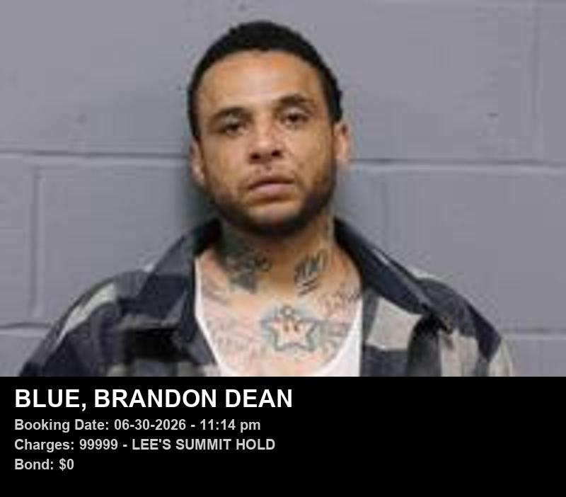Arrest report - BRANDON DEAN BLUE