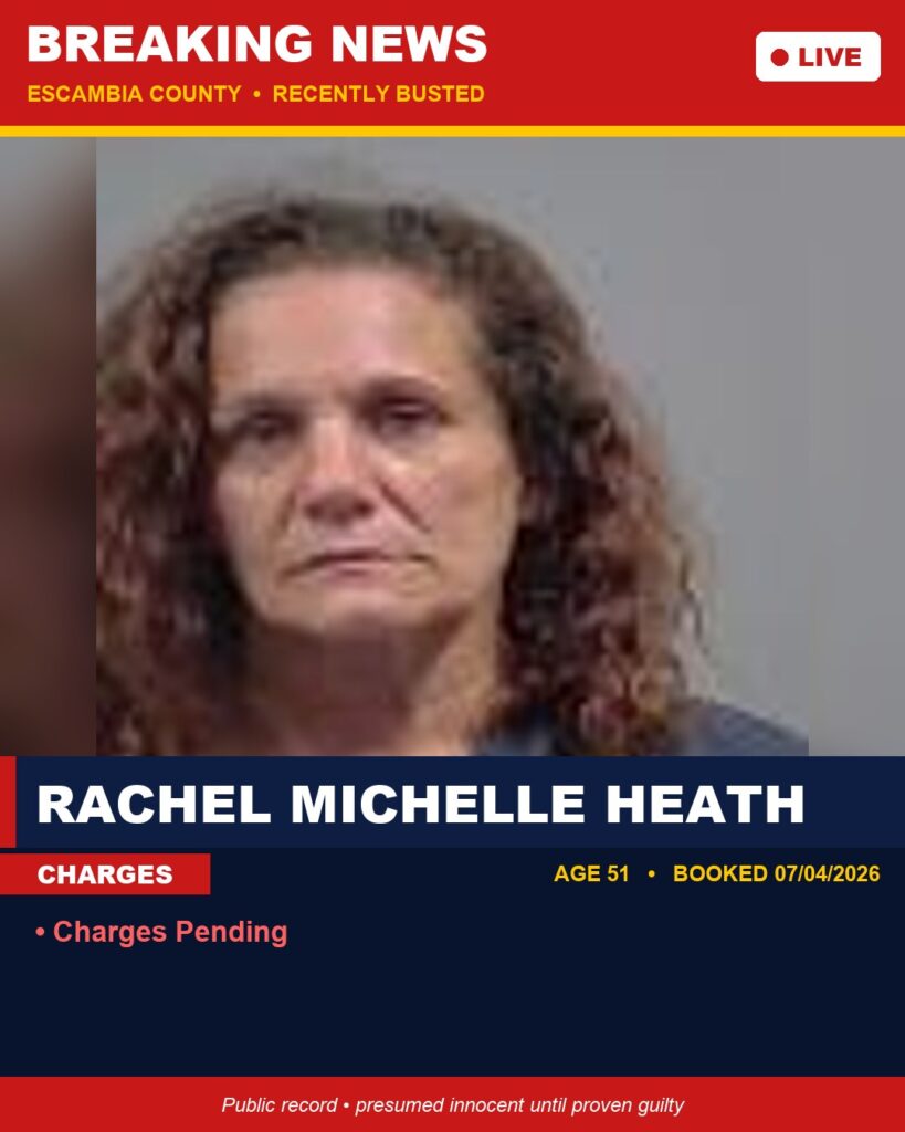 Arrest report - Rachel Michelle Heath