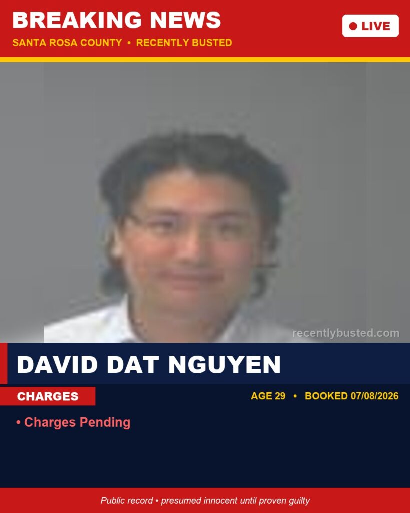 Arrest report - David Dat Nguyen