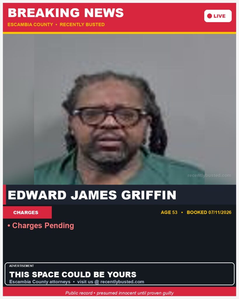Arrest report - Edward James Griffin