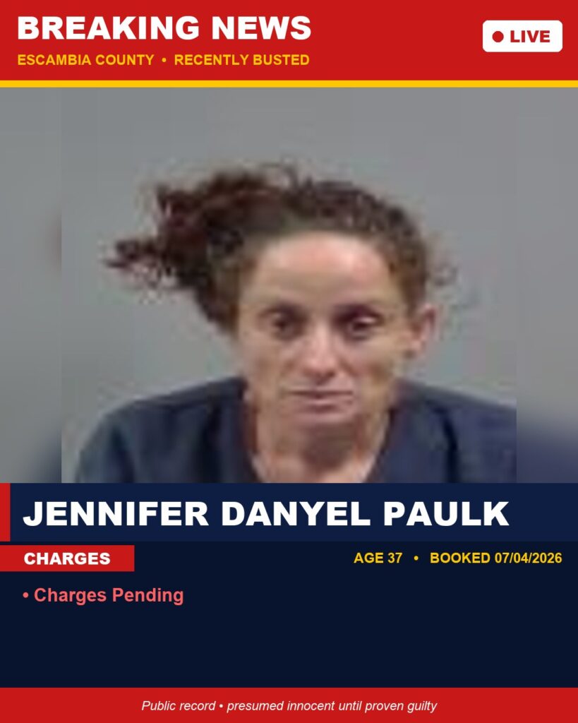 Arrest report - Jennifer Danyel Paulk