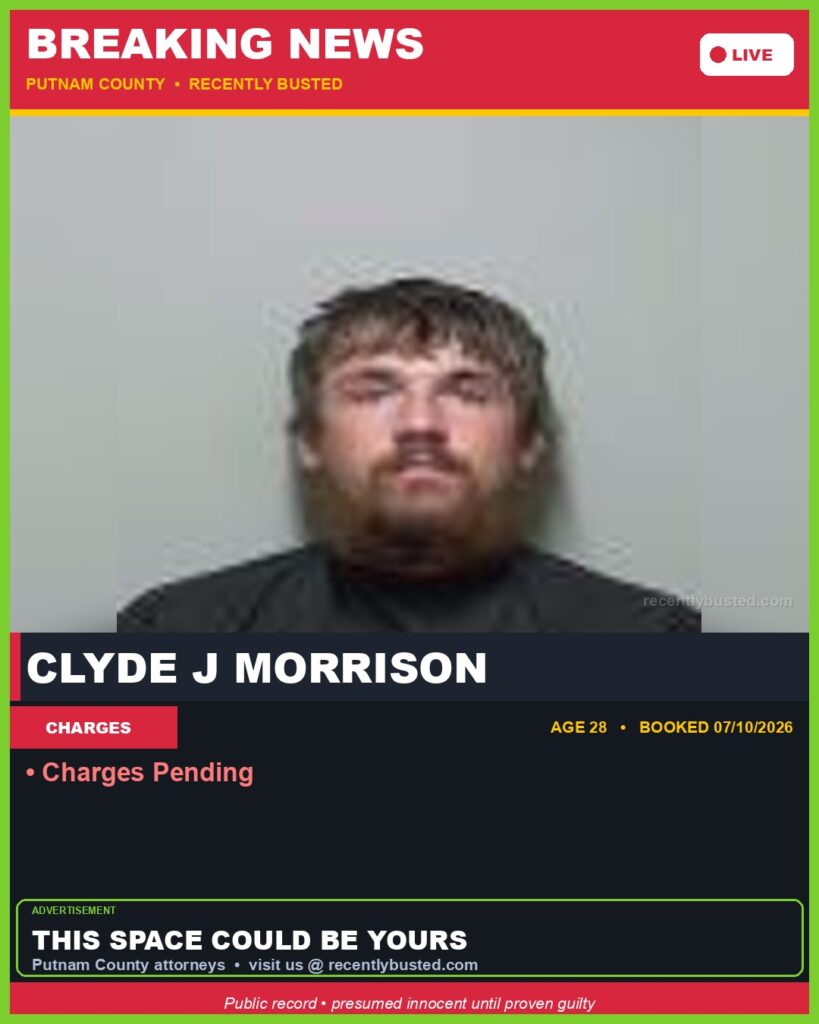 Arrest report - Clyde J Morrison