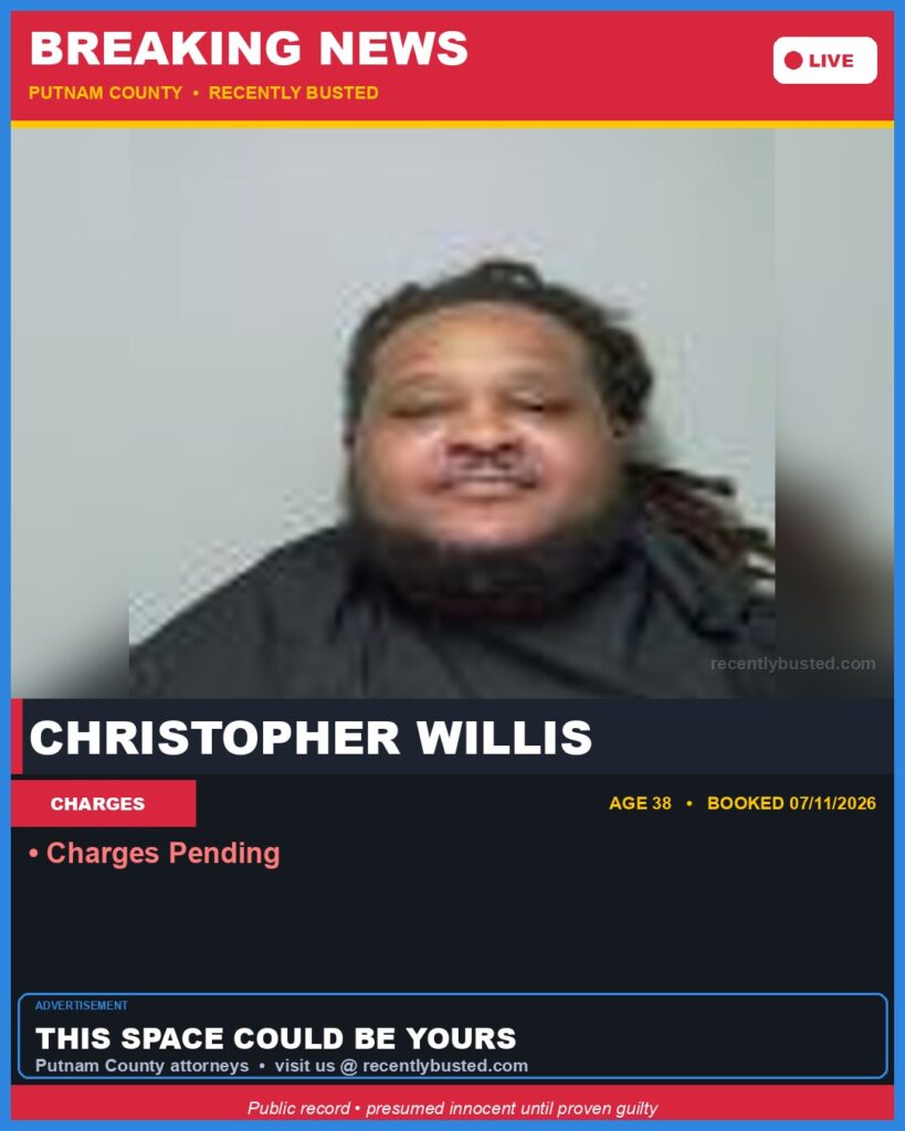 Arrest report - Christopher Willis
