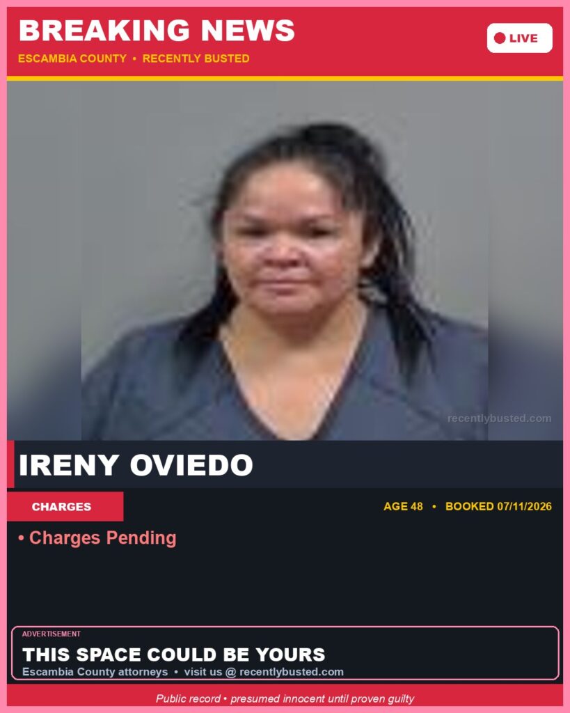 Arrest report - Ireny Oviedo