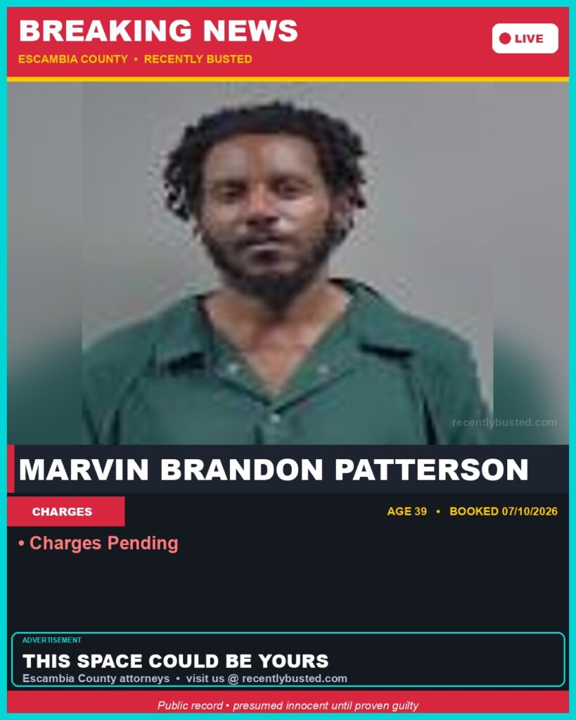 Arrest report - Marvin Brandon Patterson