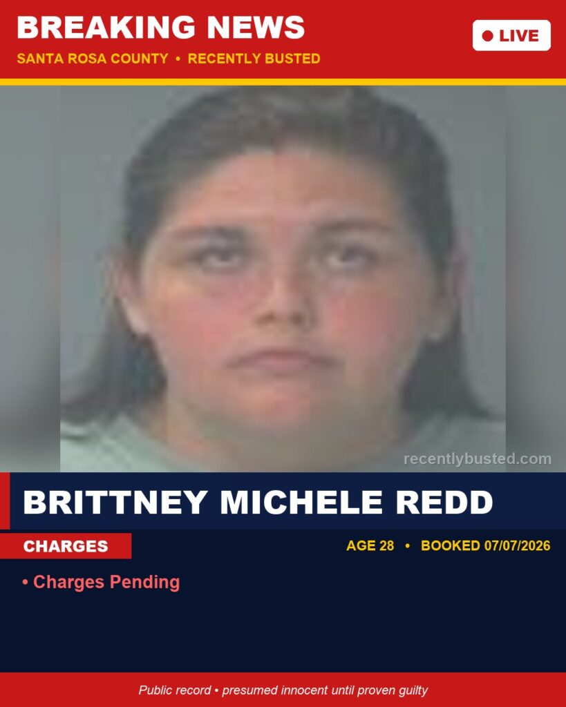 Arrest report - Brittney Michele Redd