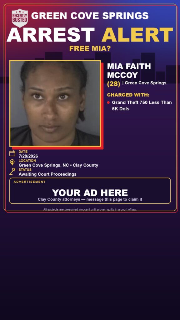 Booking photo of MIA FAITH MCCOY