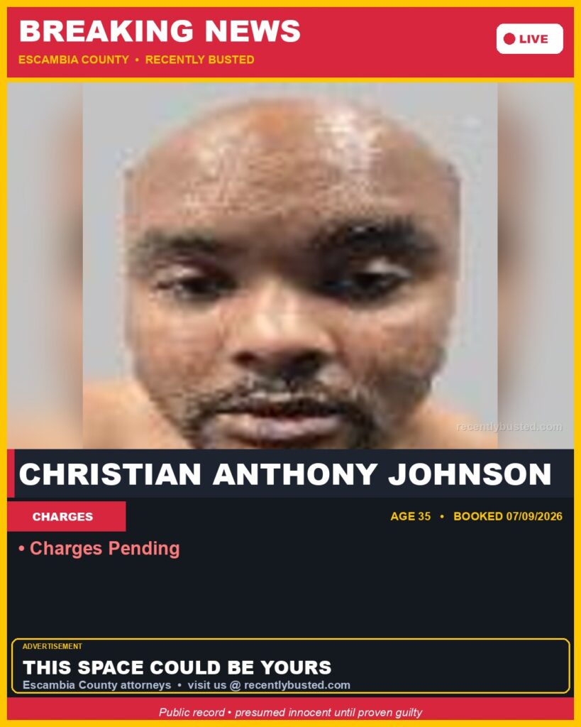 Arrest report - Christian Anthony Johnson