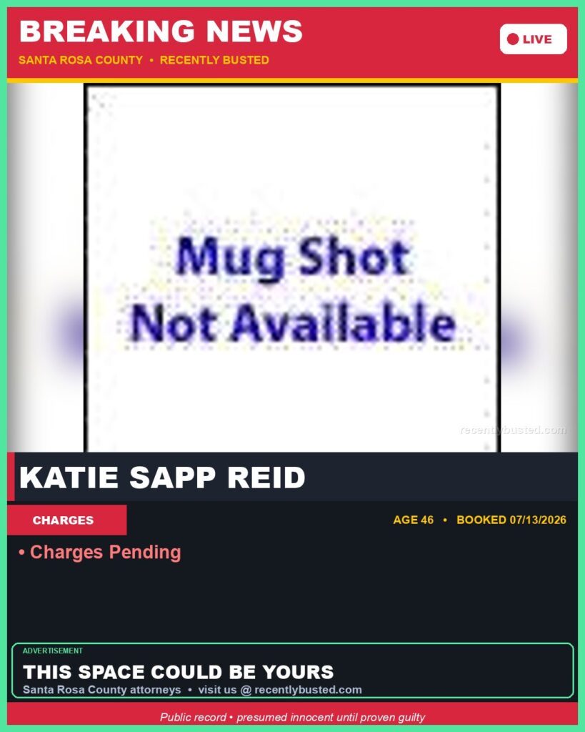 Arrest report - Katie Sapp Reid