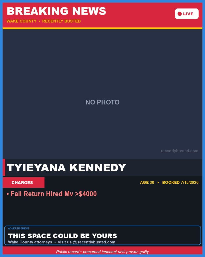 TYIEYANA KENNEDY — arrest record card, Mugshot Hottie