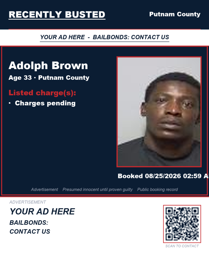 Arrest report - Adolph Brown