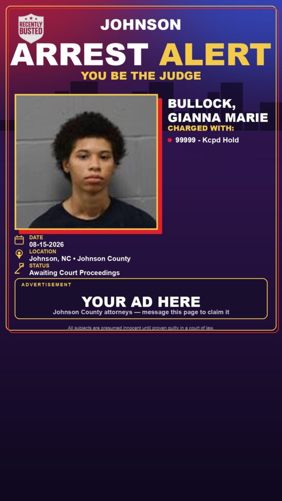 Arrest report — BULLOCK, GIANNA MARIE
