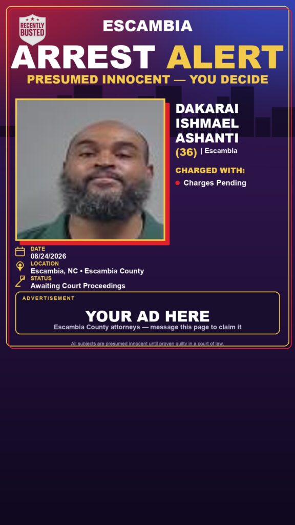 Arrest report - Dakarai Ishmael Ashanti