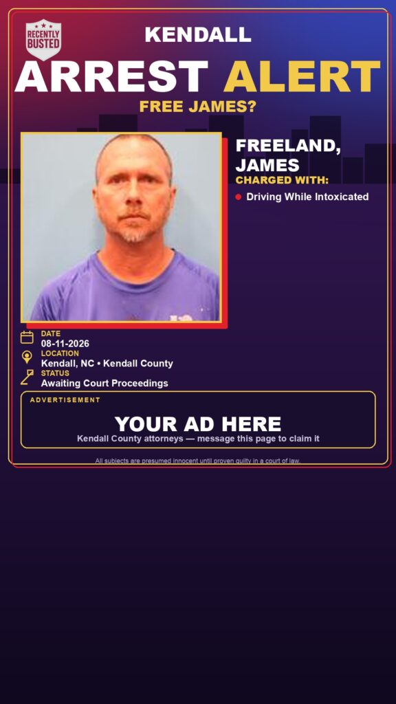 Arrest report — Freeland, James
