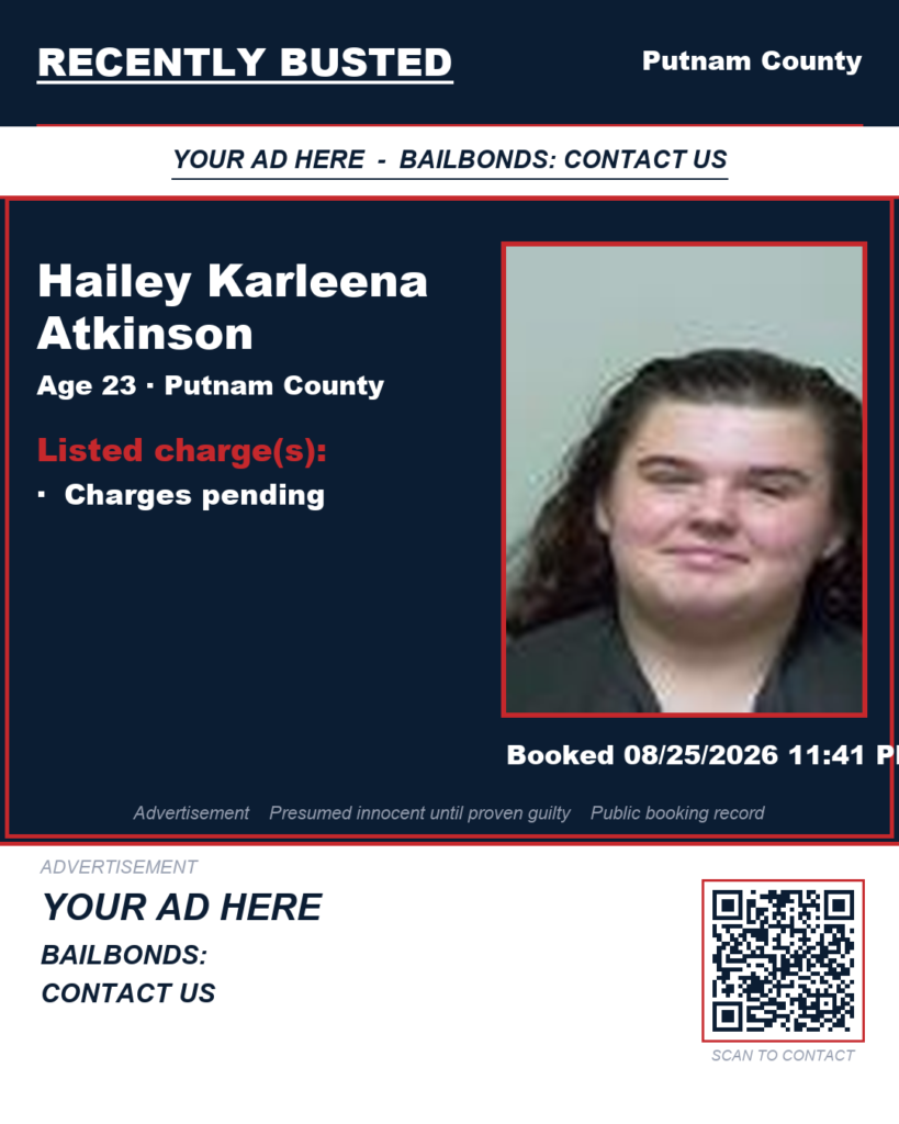 Arrest report - Hailey Karleena Atkinson