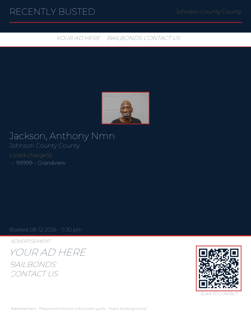 Arrest report — JACKSON, ANTHONY NMN
