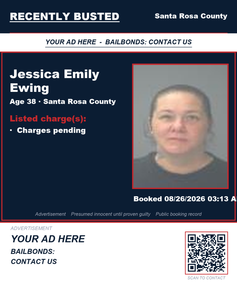 Arrest report - Jessica Emily Ewing