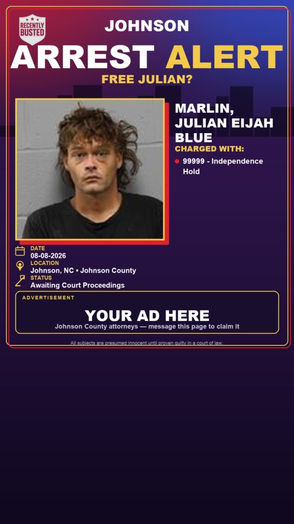 Arrest report — MARLIN, JULIAN EIJAH BLUE