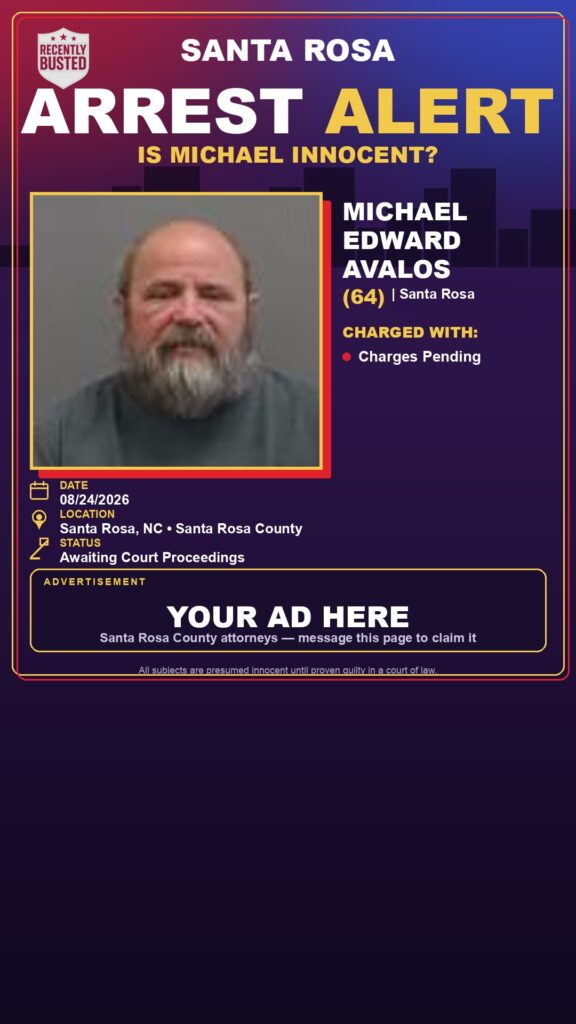 Arrest report - Michael Edward Avalos