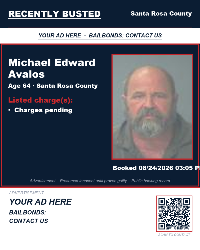 Arrest report — Michael Edward Avalos