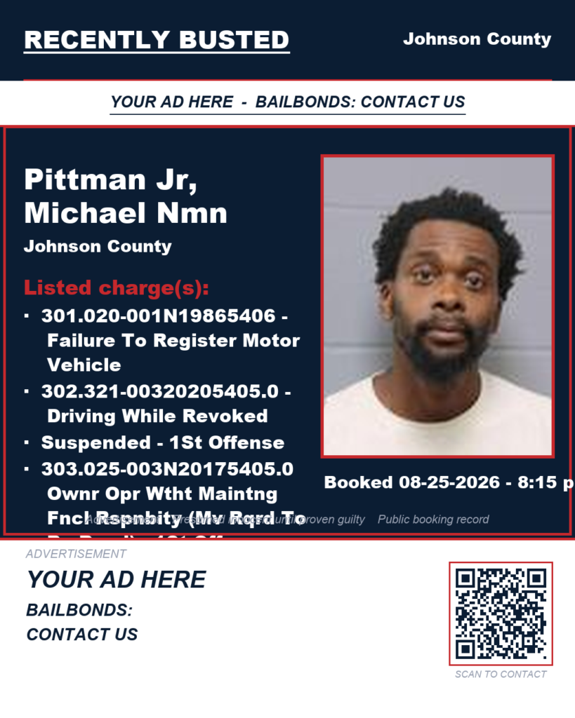 Arrest report — PITTMAN JR, MICHAEL NMN