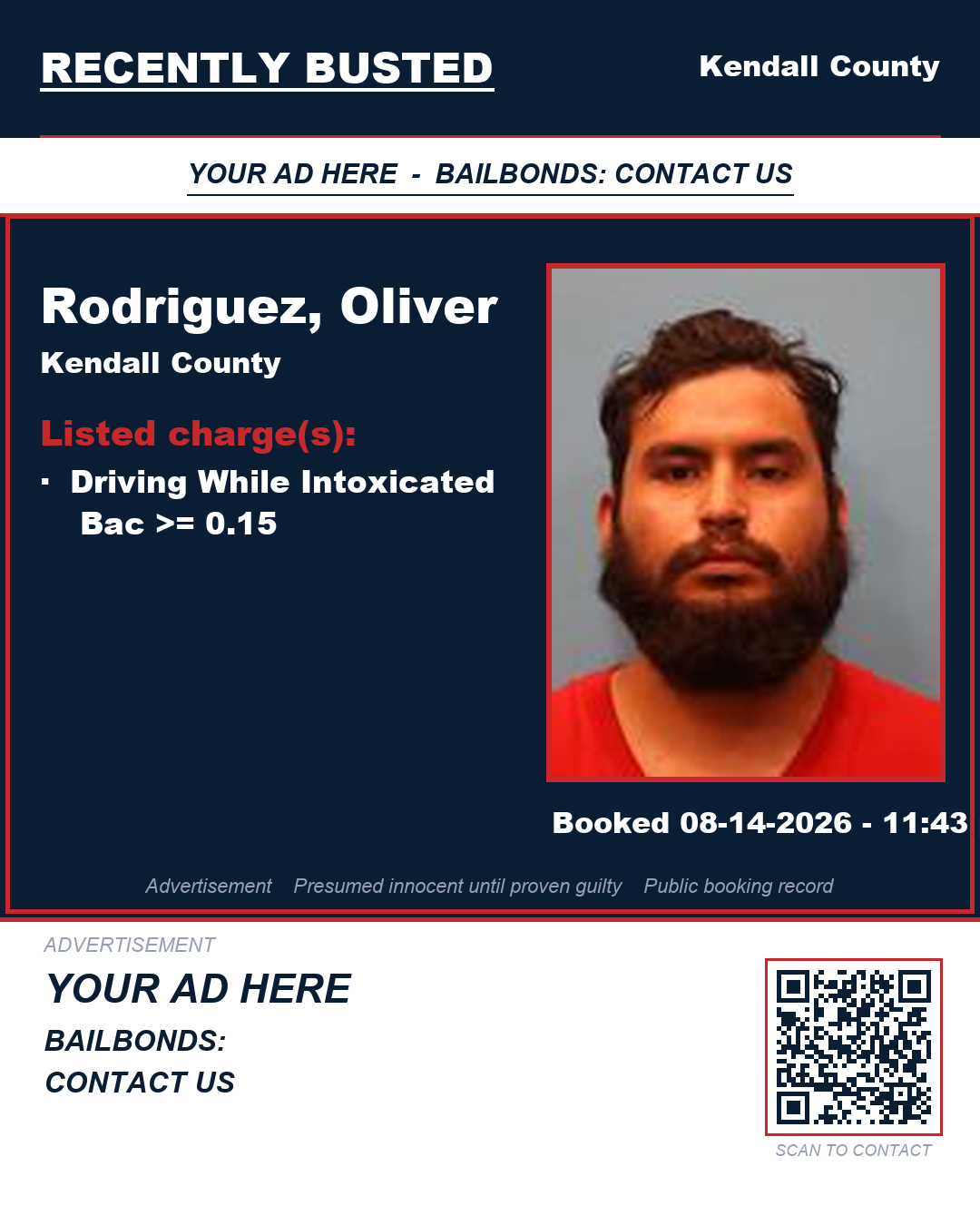 Arrest report - Rodriguez, Oliver