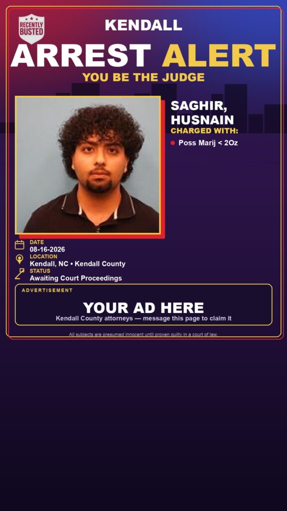 Arrest report — Saghir, Husnain