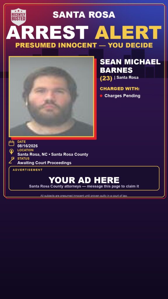 Arrest report - Sean Michael Barnes