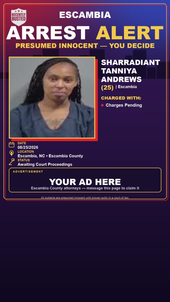 Arrest report - Sharradiant Tanniya Andrews