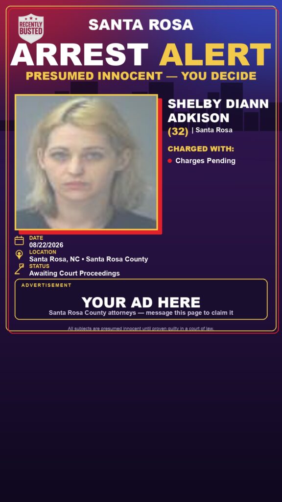 Arrest report — Shelby Diann Adkison