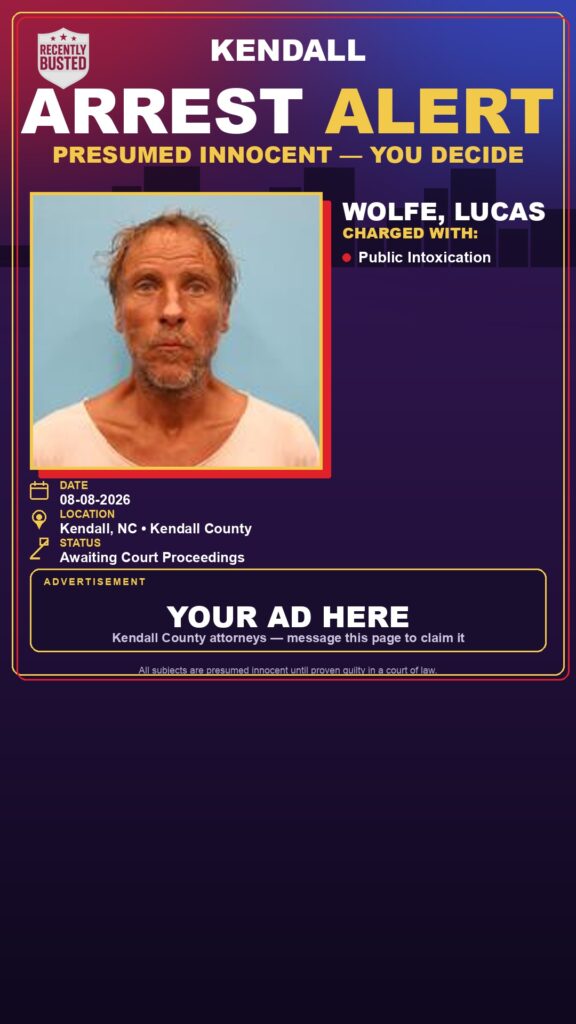 Arrest report — Wolfe, Lucas