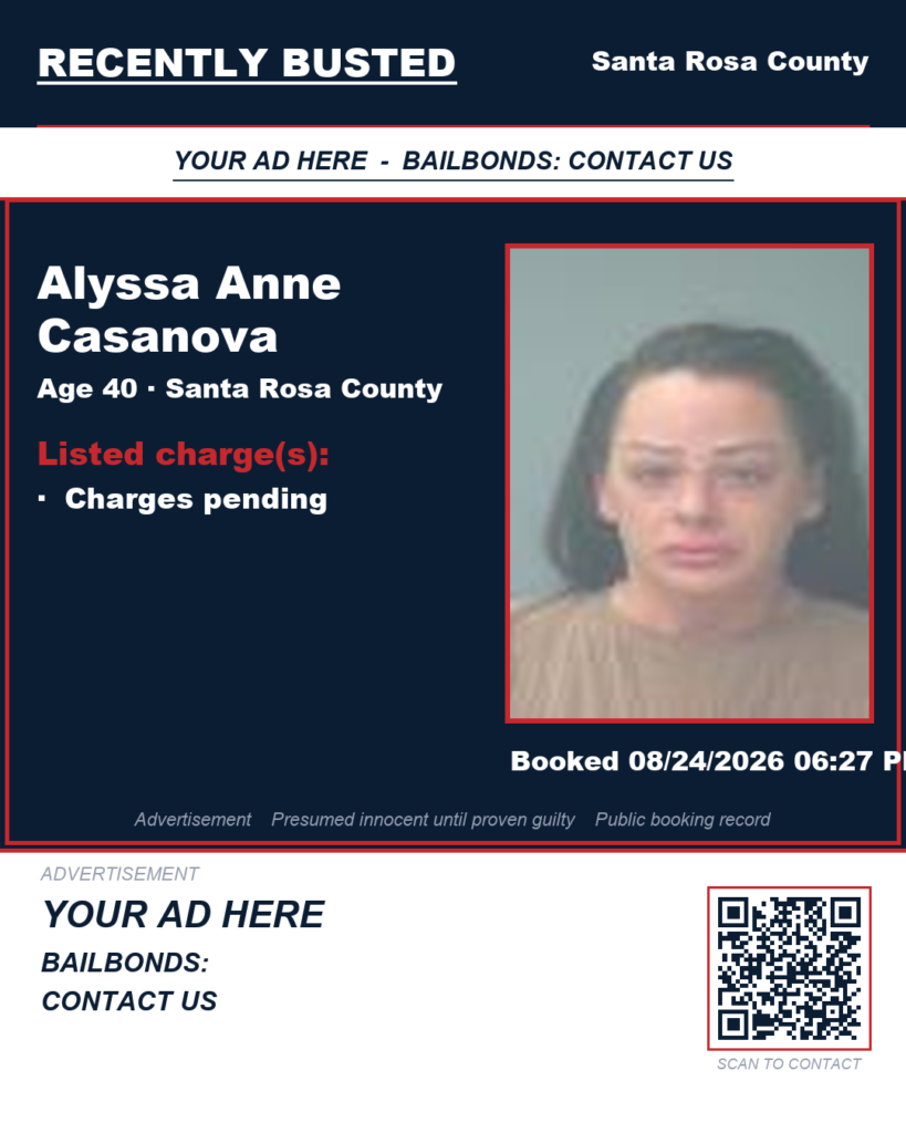 Arrest report - Alyssa Anne Casanova