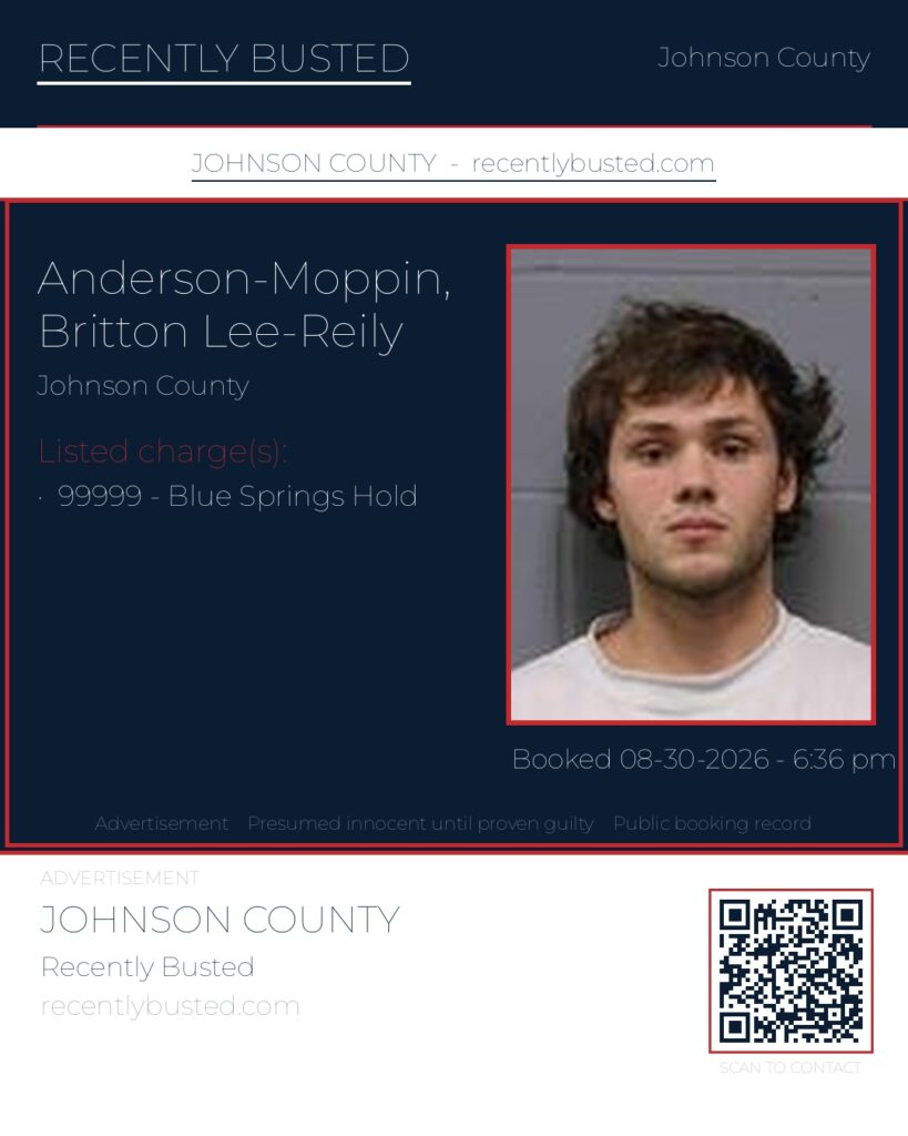ANDERSON-MOPPIN, BRITTON LEE-REILY — arrest record card, Missouri