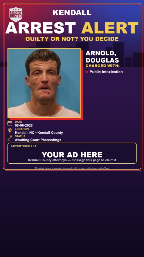 Arrest report — Arnold, Douglas