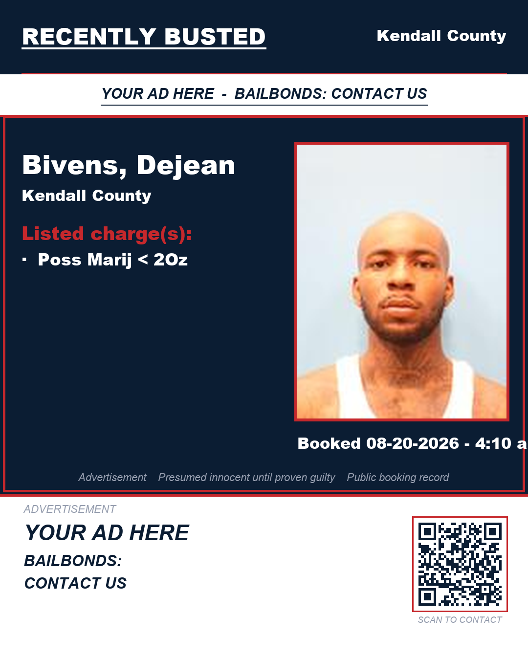 Arrest report - Bivens, Dejean