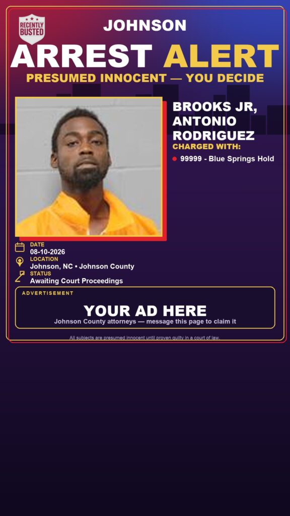 Arrest report — BROOKS JR, ANTONIO RODRIGUEZ