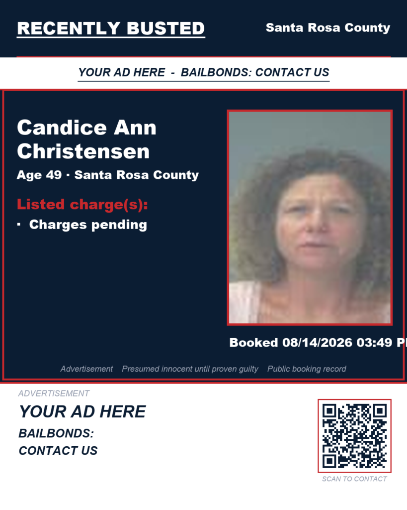 Arrest report - Candice Ann Christensen