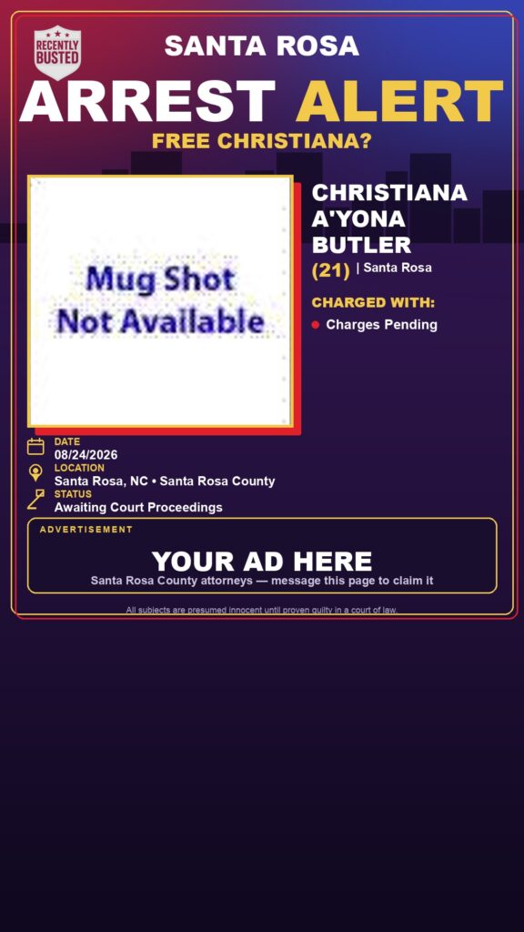 Arrest report - Christiana A’Yona Butler